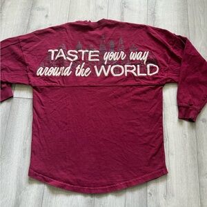 Disney Parks Epcot Taste Your Way Around the World 2018 shirt.